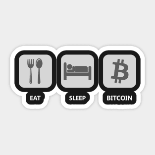 Eat Sleep Bitcoin Sticker